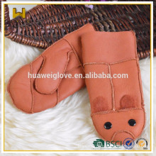 Kinderwärme winterhandschuh doppelseitige handschuhe lederhandschuh
